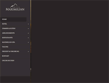 Tablet Screenshot of maximilian-oberammergau.de